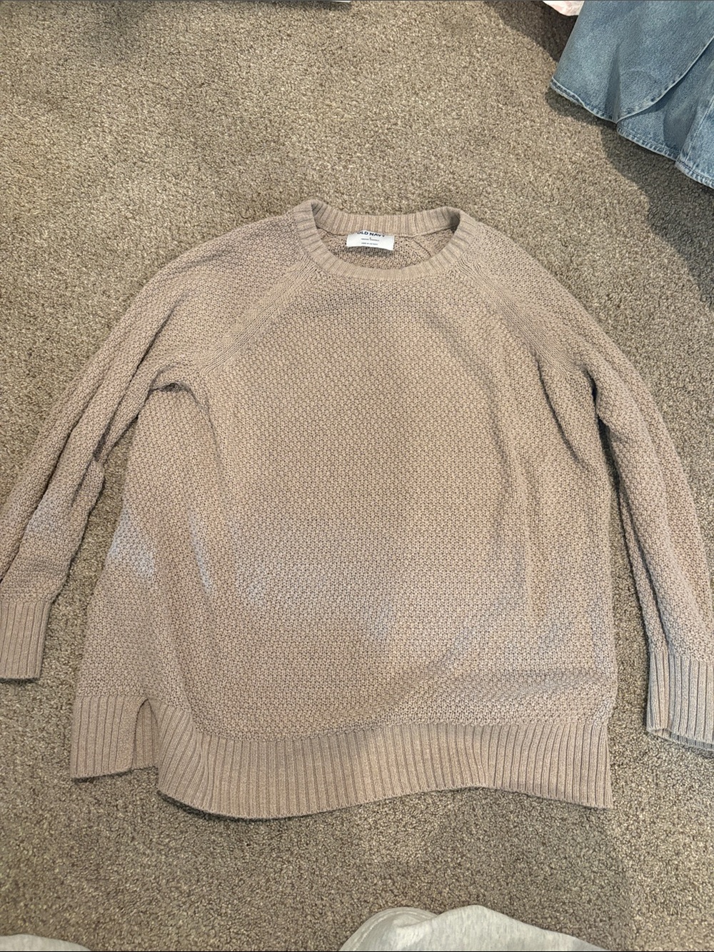 Old Navy Beige Crewneck Sweater